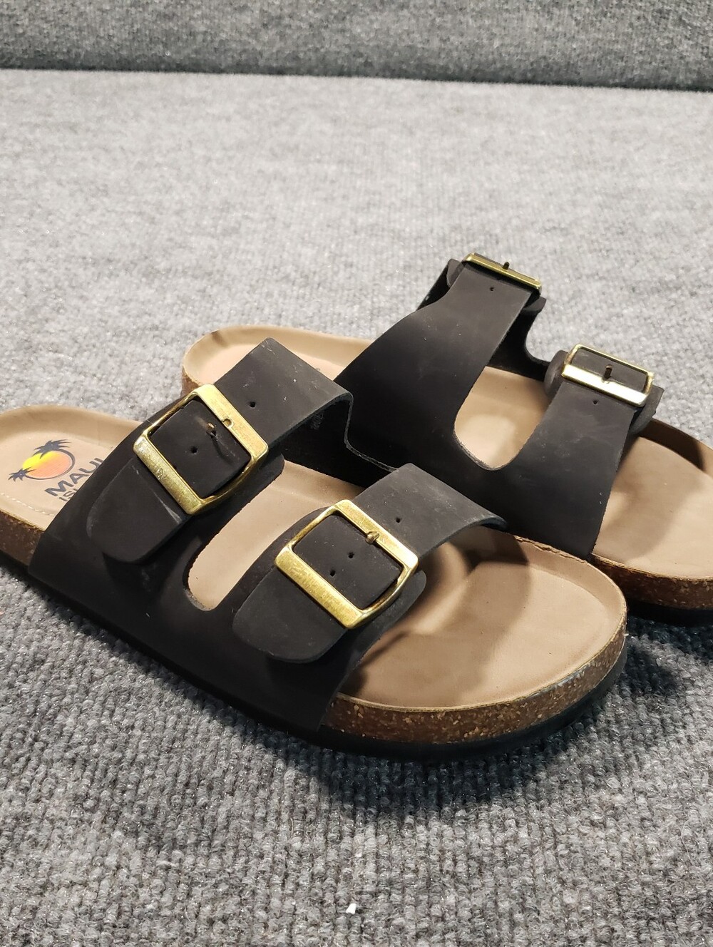 Maui Island Women's Slip-On Sandals, 2 Strap, Size 9M NWOT